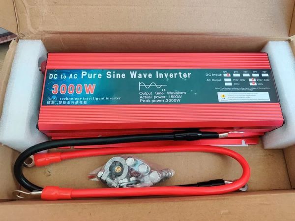 Інвертор 12в 220в чиста синусоїда 3000W